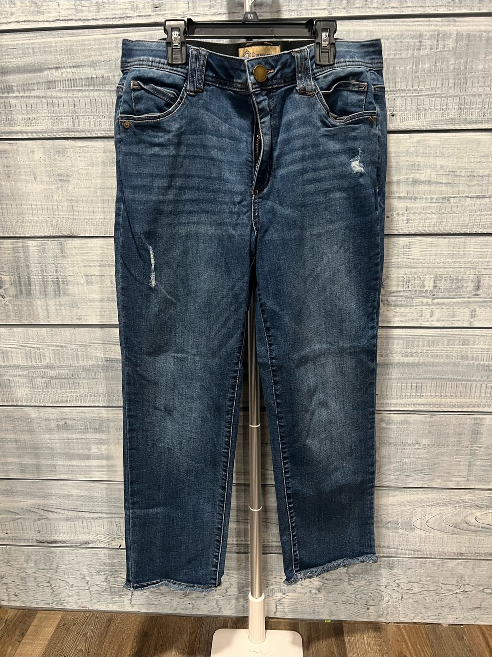 Democracy Dark Blue Cropped Slim Jeans
